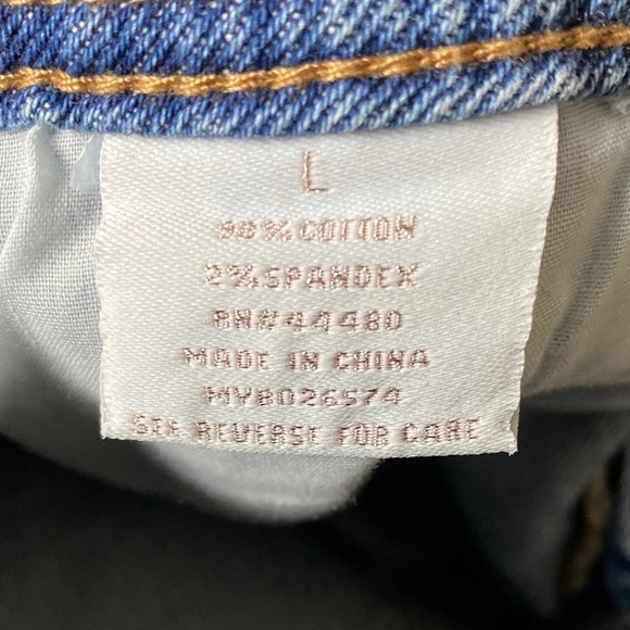 4/$25 🛍 Tinseltown Distressed Denim Overalls Sz L - Picture 8 of 11